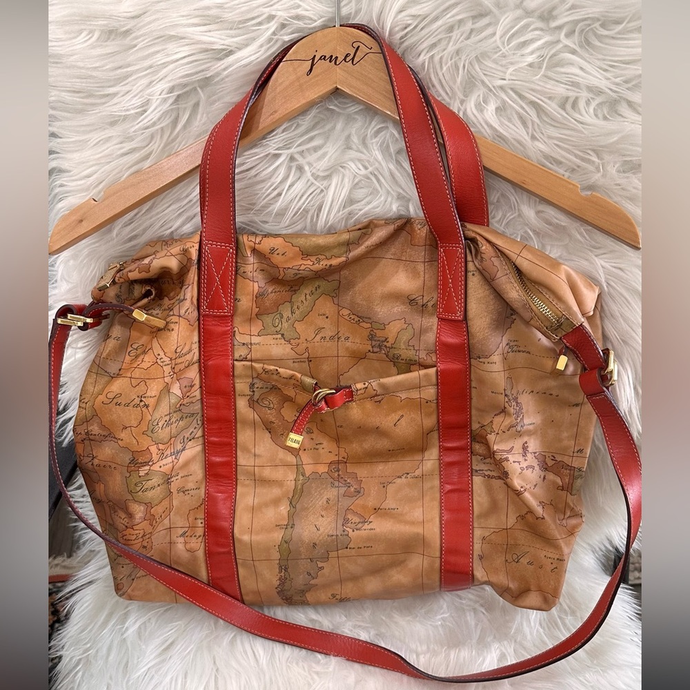 Authentic Alviero Martini map bag